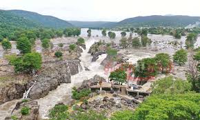 ஒகேனக்கலில் நீர்வரத்து காவிரி நீர்ப்பிடிப்பு