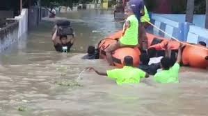 வெள்ளக்காடான குமரி மாவட்டம் கனமழையால்